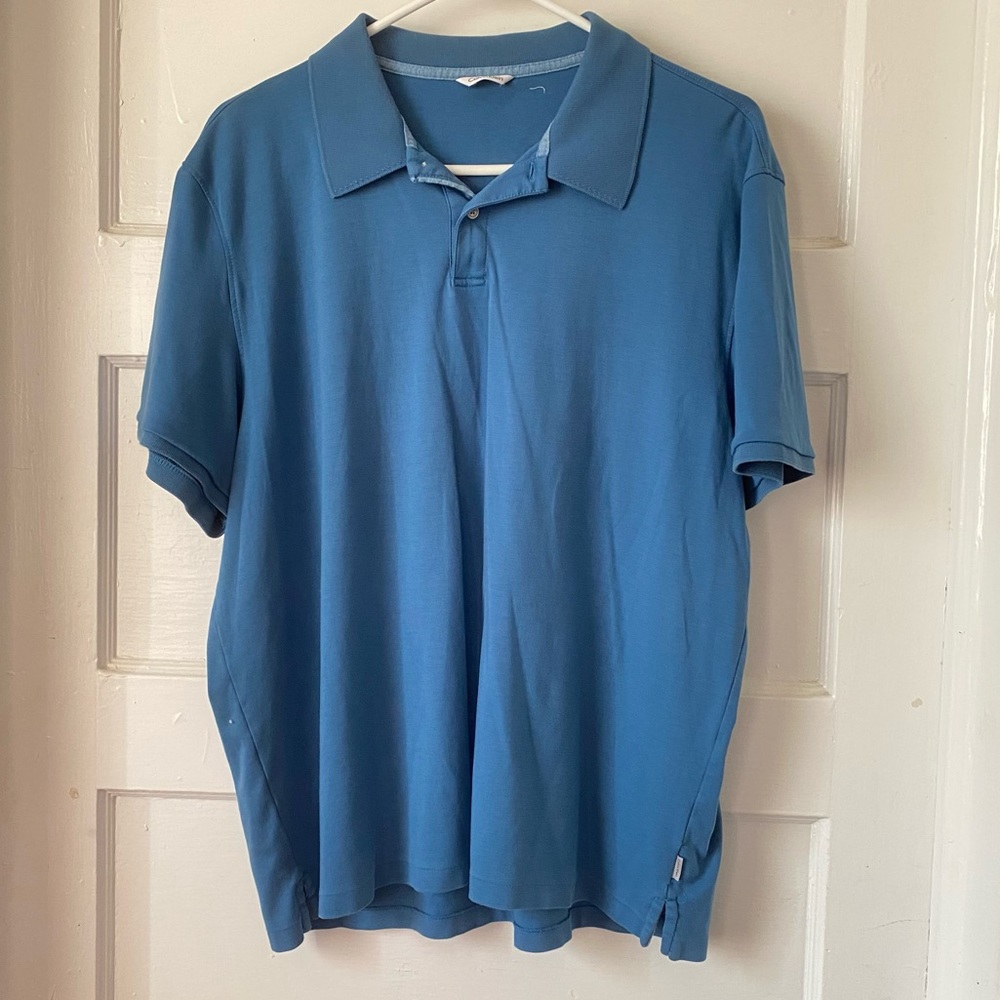 Calvin Klein Blue Polo Shirt Size XL